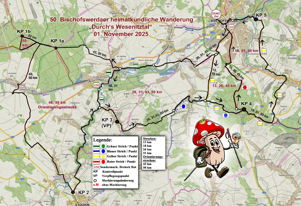 50. heimatkundliche Wanderung des Bischofswerdaer Wandervereins